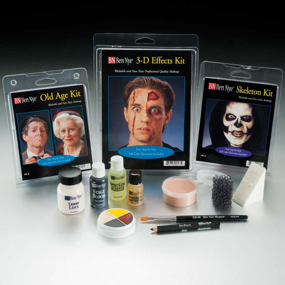 DE'LANCI Halloween SFX Makeup Kit, 17 Pcs Pro Special Effects Stage Makeup  for Vampire Zombie Makeup, Easy to Use Demonic FX Set for Beginners with