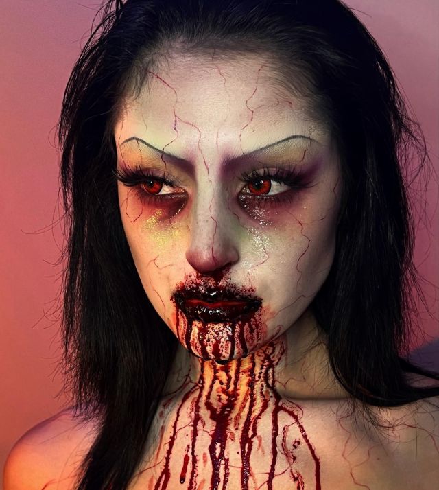 Hell Is A Teenage Girl 🩸⁠
@ashleyartistryy_ leaves no crumbs as she channels the titular lead of Jennifer’s Body! Ashley applied our Clown White for the demonic base and used our Stage Blood and Fresh Scab for gore. ⁠
⁠
You can be terrified by Ashley's artistry in real life by going to Knott's Scary Farm and seeing her professional work on their Halloween scare actors!